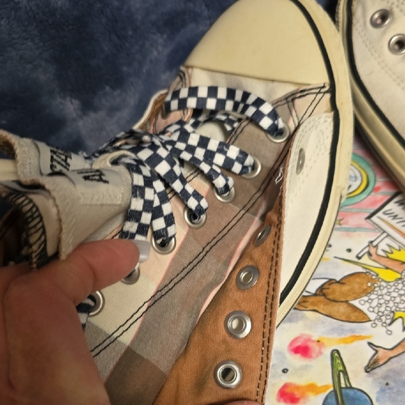 Converse Brown and White Sneakers - Picture 5 of 7